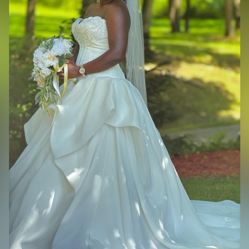 Sottero & Midgley DISCONTINUED Renita wedding dress in IVORY, and Veil. - Picture 7 of 15